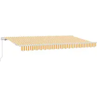 vidaXL Store rétractable jaune 400 x 200 cm Tissu