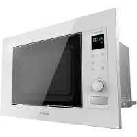 Cecotec Four à micro-ondes encastrable Grandheat 2090, finition blanche, avec écran tactile