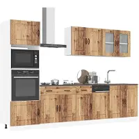vidaXL Ensemble d'armoires de cuisine 7 pièces Kalmar imitation vieux bois Matériau dérivé du bois