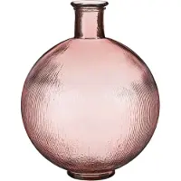 Mica Decorations Vase bouteille Firenza - H42 x Ø34 cm - Verre recyclé - Rose clair