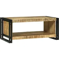 vidaXL Table basse 90X50X38 Cm Bois de manguier massif Lumarko !