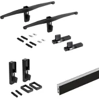 Emuca Zero Of Supports For Wood Shelves And Hanging Bar Argenté