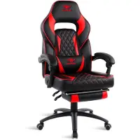 SPIRIT OF GAMER Chaise Gaming Mustang Noir Et Rouge