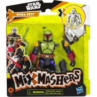 Hasbro MixMashers Boba Fett. Figurine personnalisable de 12 cm à combiner avec différents accessoires. Star Wars. À partir de 4 ans.