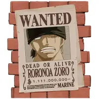 Plastoy Skarbonka PVC Zoro Wanted - oficjalna licencja, 15 cm, wysoka jako