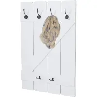 Generique Garde-robe murale MENDLER HWC-D13 6 crochets 91x60cm laqué blanc