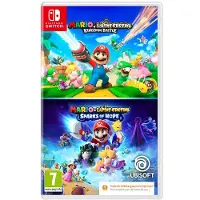 Compilation Mario + The Lapins Crétins Kingdom Battle + Mario + The Lapins Crétins Sparks of Hope Code in a box Nintendo Switch