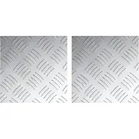 vidaXL Escalier Marchepied Carré 2 pcs Argent 20 x 20 cm Aluminium