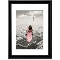 Hama Cadre photo - Swing - Noir - 40 x 50 cm - Plastique - Design contemporain