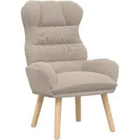 vidaXL Fauteuil gris clair 69 x 74 x 93 cm Tissu Sherpa