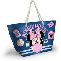 KARACTERMANIA Disney Minnie Mouse Varsity Sac en tissu bleu Bleu One Size