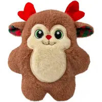 Kong Snuzzles Renne de Noël pour chien - taille M : L 23 x l 19 x H 8 cm