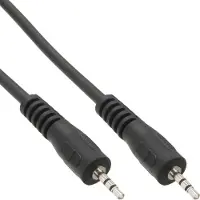 InLine - Câble audio - jack micro stéréo mâle pour jack micro stéréo mâle - 1 m - noir