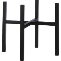 Mica Decorations Ascot Plant Stand XL - L46 x L46 x H40 cm - Métal - Noir