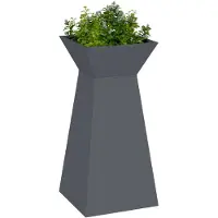 vidaXL Jardinière à pilier Anthracite 35 x 35 x 73 cm