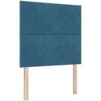 vidaXL Tête de lit bleu foncé 90 cm velours