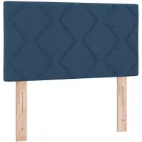 vidaXL Tête de lit LED, bleu, tissu