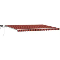 vidaXL Store à rallonge orange et marron 500 x 350 cm