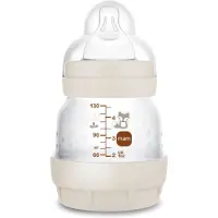 Mam Biberon Anti-Colique Easy Start 0 mois - Débit Extra Lent - Sable "Renard" 130 ml