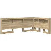 vidaXL Tête de lit de rangement, bois imitation chêne Sonoma