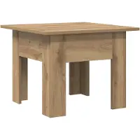 vidaXL Table basse artisanale en chêne Matériau à base de bois Lumarko