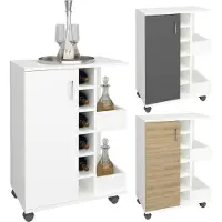 VCM Chariots de cuisine | Rouleaux | Dimensions Chariots de cuisine env. H. 85 x W. 63 x D. 40 cm | espace de rangement suffisant | roulable | Chariot de service - Esilo M
