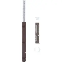 vidaXL Supports d'étagères suspendus 12 pièces Beige Ø14 x 210 mm Acier