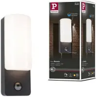 Paulmann LED Applique murale d'extérieur Bonnie Détecteur de mouvement àcrépusculaire (IR)