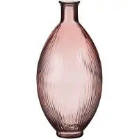 Mica Decorations Vase bouteille Firenza - H59 x Ø29 cm - Verre recyclé - Rose clair