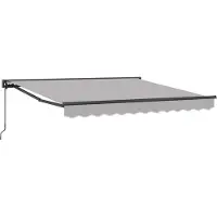vidaXL Cadre d'auvent gris clair 300 x 250 cm