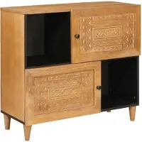 vidaXL Buffet 80 x 33 x 75 cm en bois massif de manguier