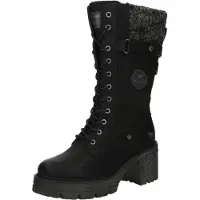 Mustang Bottes à lacets gris chiné / noir