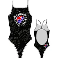 Turbo New Zealand Shield Swimsuit Bleu M Femme