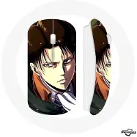 MANIACASE Souris Sans Fil - - Levi Ackerman - Compatible Mac et PC - Clé USB wifi incluse - Blanc