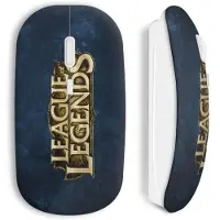 MANIACASE Souris sans fil - League of Legends - USB WiFi - Compatible Mac et PC - Couleur Bleu - Technologie sans fil