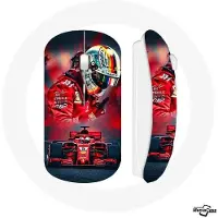 MANIACASE Souris sans fil - - Formule 1 Rouge - Clé USB WiFi incluse - Compatible Mac et PC