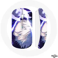 MANIACASE Souris Sans Fil - Jujutsu Kaisen - Gojo Satoru - USB Wifi Inclus - Compatible Mac et PC - Blanc