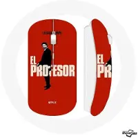 MANIACASE Souris sans fil - - El Profesor - Rouge - Clé USB wifi - Compatible Mac et PC