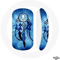 MANIACASE Souris Sans Fil - - Attrape rêve bleu - USB wifi - Compatible Mac et PC - Couleur bleu
