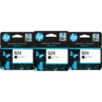 HP 924 Cartouche Noir Lot de 3