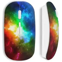 MANIACASE Souris Sans Fil Galaxy colors