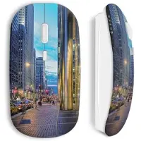 MANIACASE Souris Sans Fil City blue sky