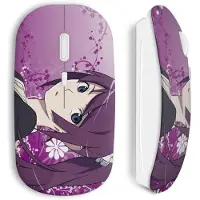MANIACASE Souris Sans Fil - - Bakemonogatari - Couleur Violet - Compatible Mac et PC - Clé USB incluse