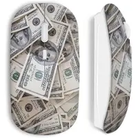 MANIACASE Souris Sans Fil Money dollars