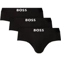 BOSS pour homme. 50546561 3 paquets de slips avec logo à la taille noir (XL), Homewear, Coton