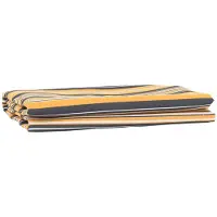 vidaXL Tissu de remplacement pour store, jaune et gris, 1000 x 160 cm, polyester