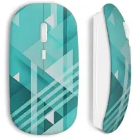 MANIACASE Souris sans fil Pixel design Bleu Clair