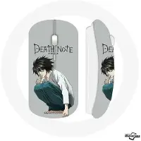 MANIACASE Souris Sans Fil - - Death Note Anime L - Clé USB wifi incluse - Compatible Mac et PC - Blanc