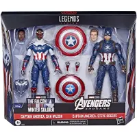 Hasbro - Série Marvel Legends Captain America 2 Pack