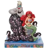 Enesco Disney Traditions Ariel et Ursula, Figurine, 9,5 pouces, Multicolore (6010094)